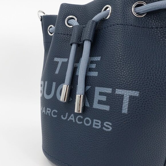 Marc Jacobs Women's The Bucket Leather Bucket Crossbody Bag Blue Sea OS - Picture 10 of 16